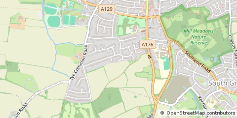 Map of Billericay, Essex