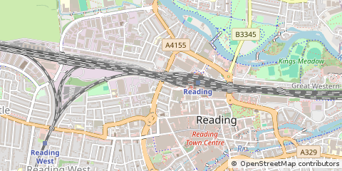 Map of Reading, Berkshire