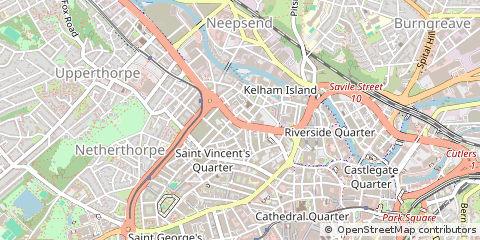Map of Sheffield