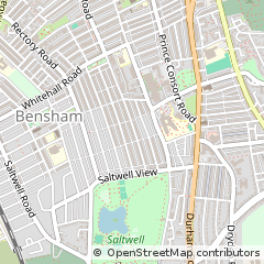 Map of Gateshead