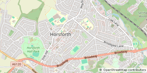 Map of Leeds, West Yorkshire