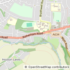 Map of Rotherham, South Yorkshire