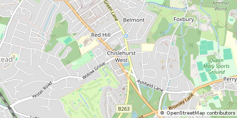 Map of Chislehurst