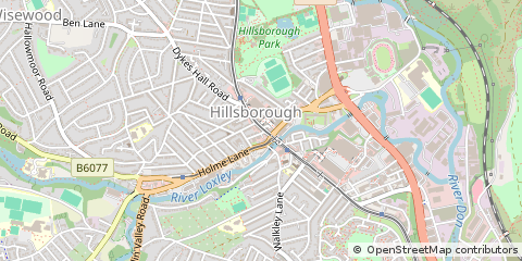 Map of Sheffield