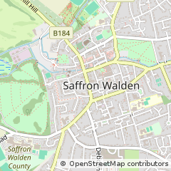 Map of Saffron Walden, Essex