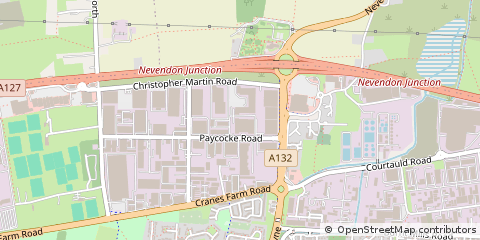 Map of Basildon, Essex