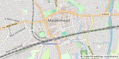 Map of Maidenhead, Berkshire