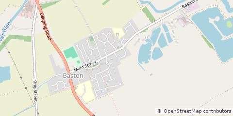 Map of Baston, Lincolnshire