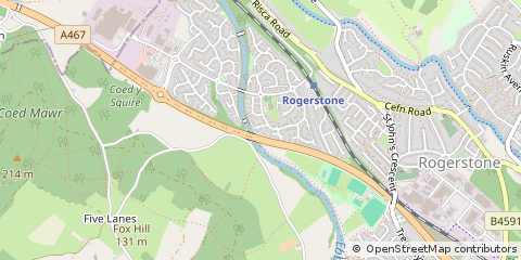Map of Newport, South Wales