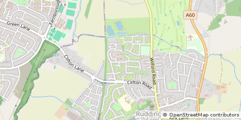 Map of Ruddington, Nottingham