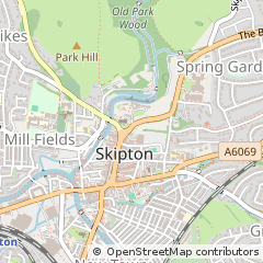 Map of Skipton, North Yorkshire