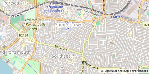 Map of Southsea, Hampshire