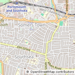 Map of Southsea, Hampshire