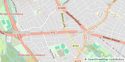 Map of Ilford, Essex
