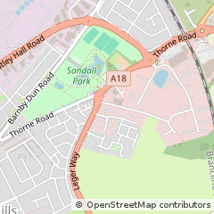 Map of Doncaster, South Yorkshire