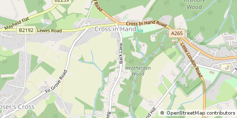 Map of Heathfield, East Sussex