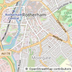 Map of Rotherham