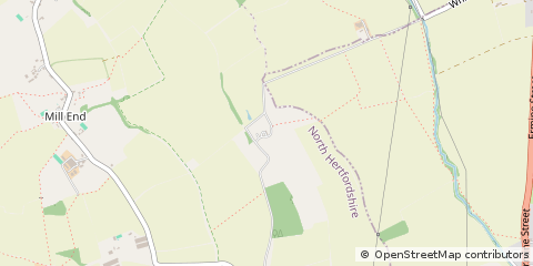 Map of Buntingford, Hertfordshire
