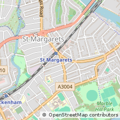 Map of ST Margarets, Twickenham