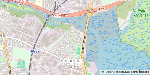 Map of Portsmouth, Hants