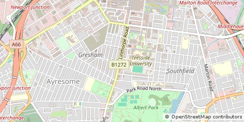 Map of Middlesbrough
