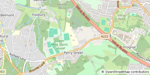 Map of Chislehurst, Kent