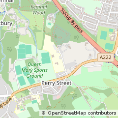 Map of Chislehurst, Kent