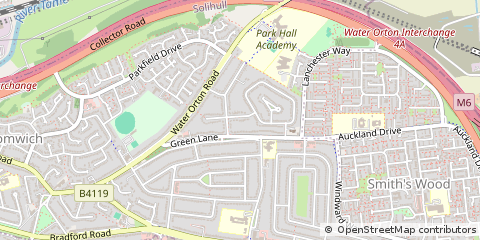Map of Birmingham, West Midlands