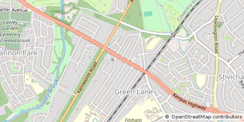 Map of Coventry, West Midlands
