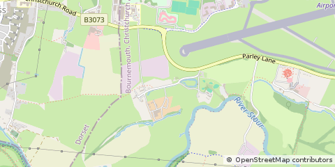 Map of Christchurch, Dorset