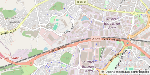 Map of Bracknell, Berkshire