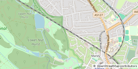 Map of Sutton Coldfield