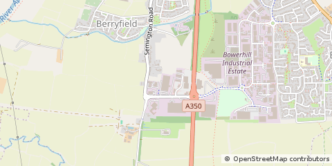 Map of Melksham, Wiltshire