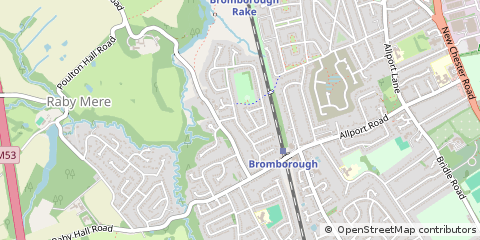 Map of Chester, Wirral
