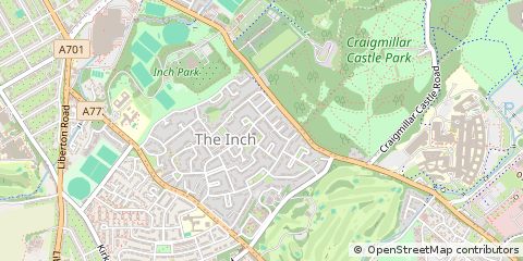 Map of Edinburgh, Midlothian