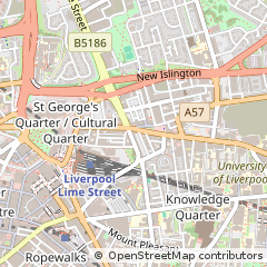 Map of Liverpool, Merseyside