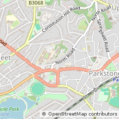 Map of Poole, Dorset