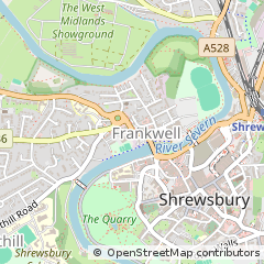 Map of Shrewsbury, Shropshire