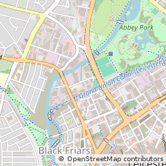 Map of Leicester, Leicestershire