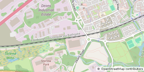 Map of Livingston, West Lothian