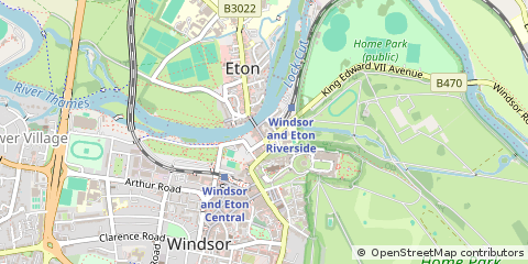 Map of Windsor, Berkshire