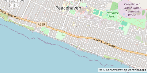 Map of Peacehaven, Sussex