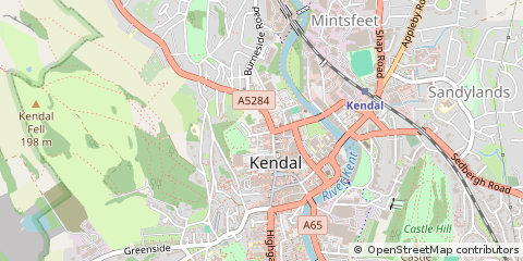 Map of Kendal, Cumbria