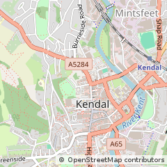 Map of Kendal, Cumbria