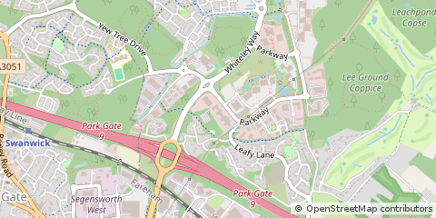 Map of Whiteley, Hampshire