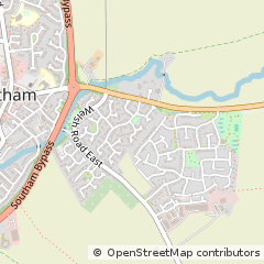 Map of Southam, Warwickshire