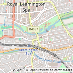 Map of Leamington SPA, Warwickshire