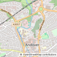 Map of Andover, Hampshire