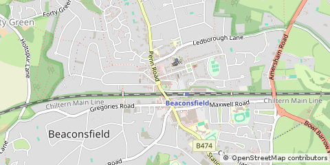 Map of Beaconsfield, Buckinghamshire