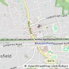 Map of Beaconsfield, Buckinghamshire